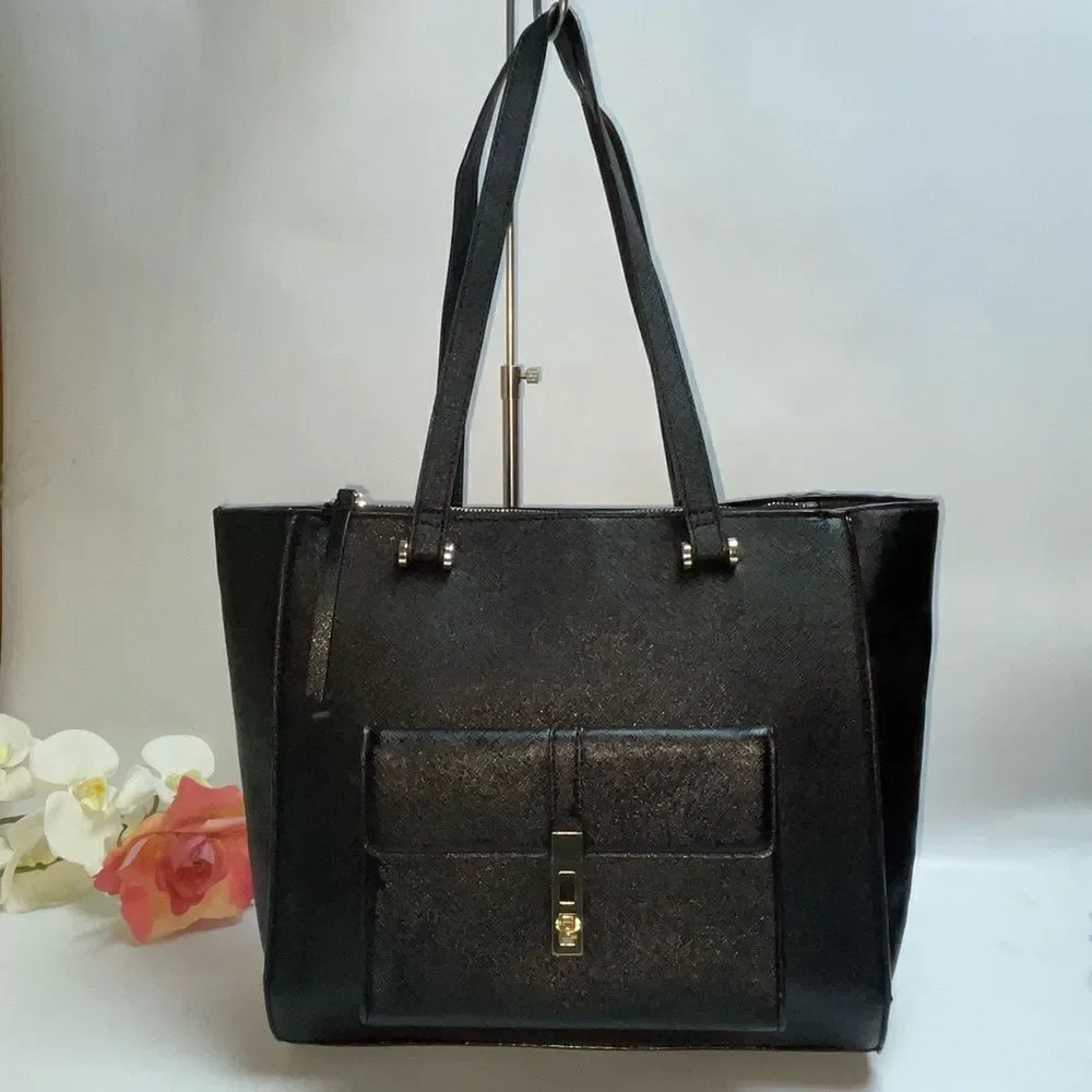 Elegant Kate Landry Black Tote Work Bag